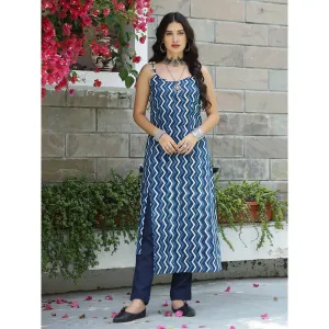Gulaal Indigo Dabu Slip Kurta with Pant (Set of 2)