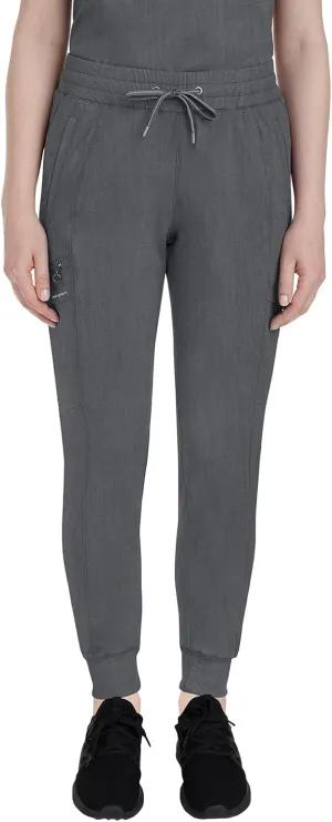 Healing Hands Women's Jogger Scrub Pant 7 Pockets Elastic Drawstring, with Moisture Wicking & 2-Way Stretch Technology - 9244