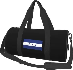 Honduras Flag Convertible Garment Bag with Shoulder Strap, Carry on Garment Duffel Bag for Men Women - Rolling Foldable for Travel Luggage Bags (Black)
