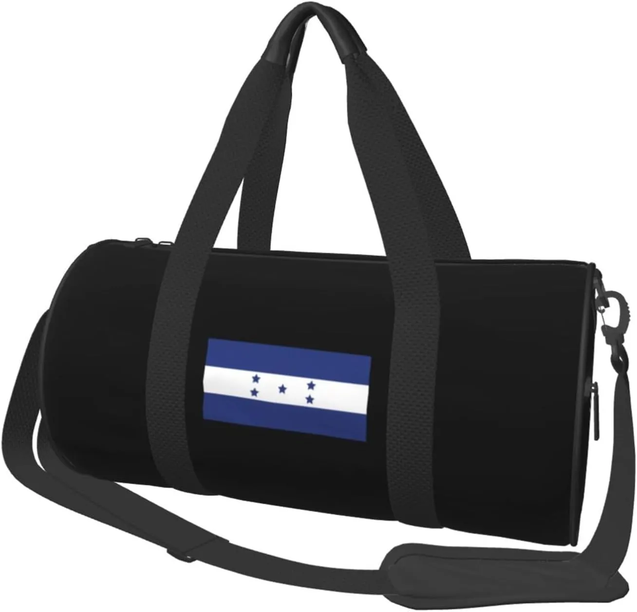Honduras Flag Convertible Garment Bag with Shoulder Strap, Carry on Garment Duffel Bag for Men Women - Rolling Foldable for Travel Luggage Bags (Black)
