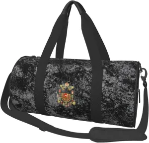 Hungary Coat of Arms Austria Convertible Garment Bag with Shoulder Strap, Carry on Garment Duffel Bag for Men Women - Rolling Foldable for Travel Luggage Bags (Black)