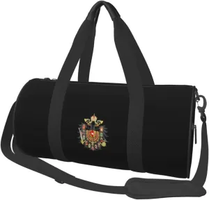 Hungary Coat of Arms Austria Convertible Garment Bag with Shoulder Strap, Carry on Garment Duffel Bag for Men Women - Rolling Foldable for Travel Luggage Bags (Black)