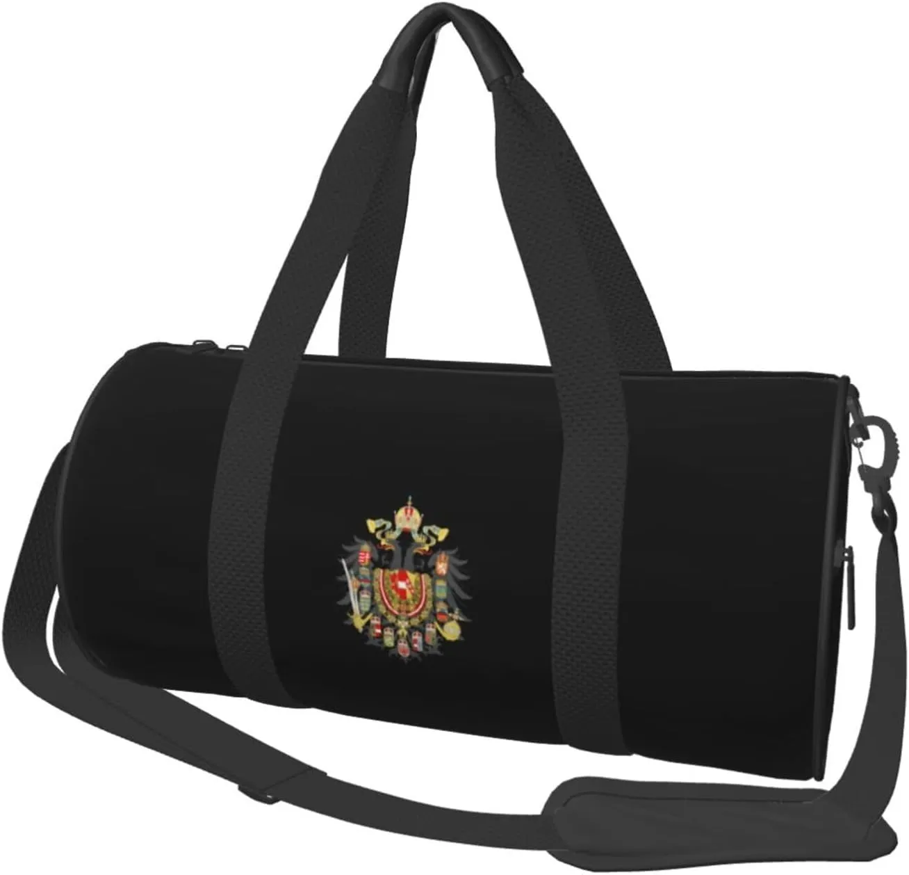 Hungary Coat of Arms Austria Convertible Garment Bag with Shoulder Strap, Carry on Garment Duffel Bag for Men Women - Rolling Foldable for Travel Luggage Bags (Black)