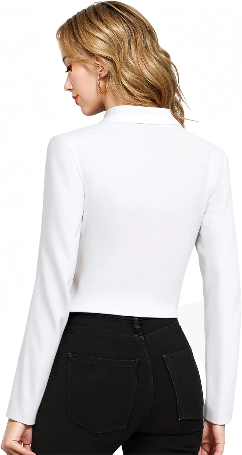 Hybrid & Company Womens Blazer Cropped Ponte Fabric Open Front Zipper Dress Jacket Casual Slim Jacket