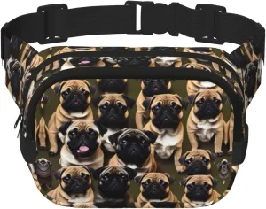 Imagen De Pug-standard print Womens Fanny Pack Everyday Hip Pouch Waist Bag for Travel Outdoor Running Hunting for Adult