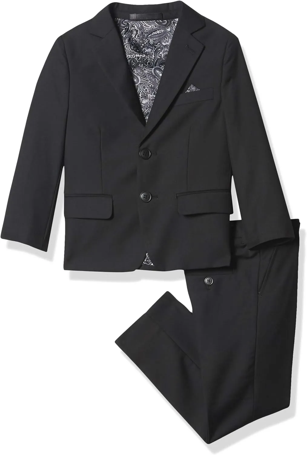 Isaac Mizrahi Boys' Slim Fit Solid 2pc Suit