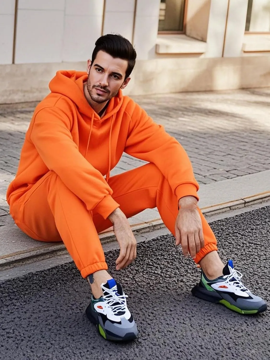 JIHUILAI Track Suits For Men 2 Piece Hoodies With Sweatpants Sets Casual Running Jogging Sport Suit Sets S-3XL