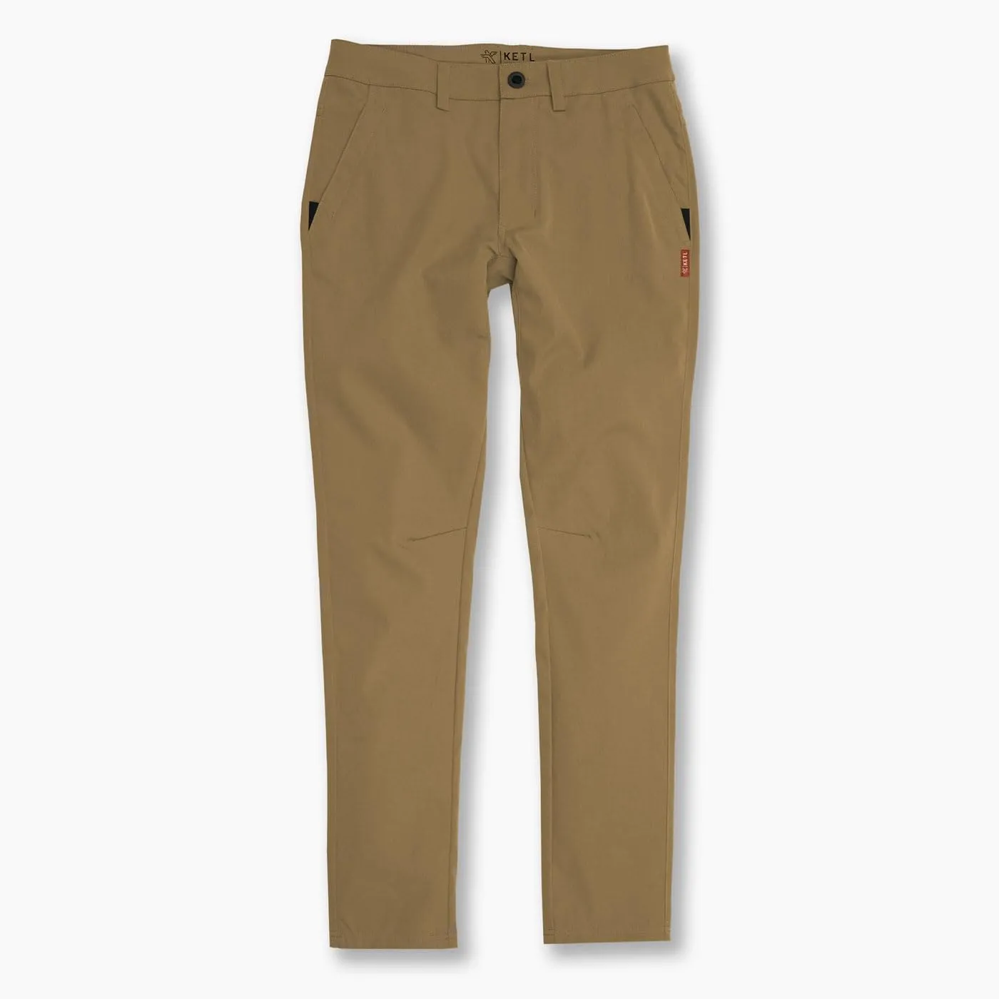 KETL Tomfoolery Travel Pants: Stretchy, Packable, Casual Chino Style W/Zipper Pockets - Men's