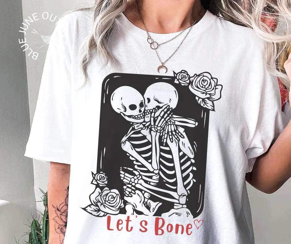 Let's Bone The Lovers Tarot | Comfort Colors Valentine's Tee
