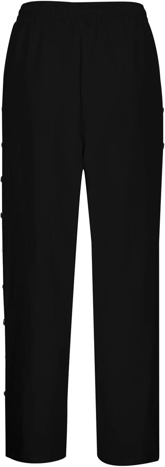 Linen Capris for Women Causal Beach Pants Drawstring Elastic Waist Boyfriend Pants Loose Lightweight Comfy Baggy Summer Pants