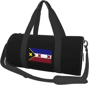 Lmanburg Flag 2021 Dream Convertible Garment Bag with Shoulder Strap, Carry on Garment Duffel Bag for Men Women - Rolling Foldable for Travel Luggage Bags (Black)