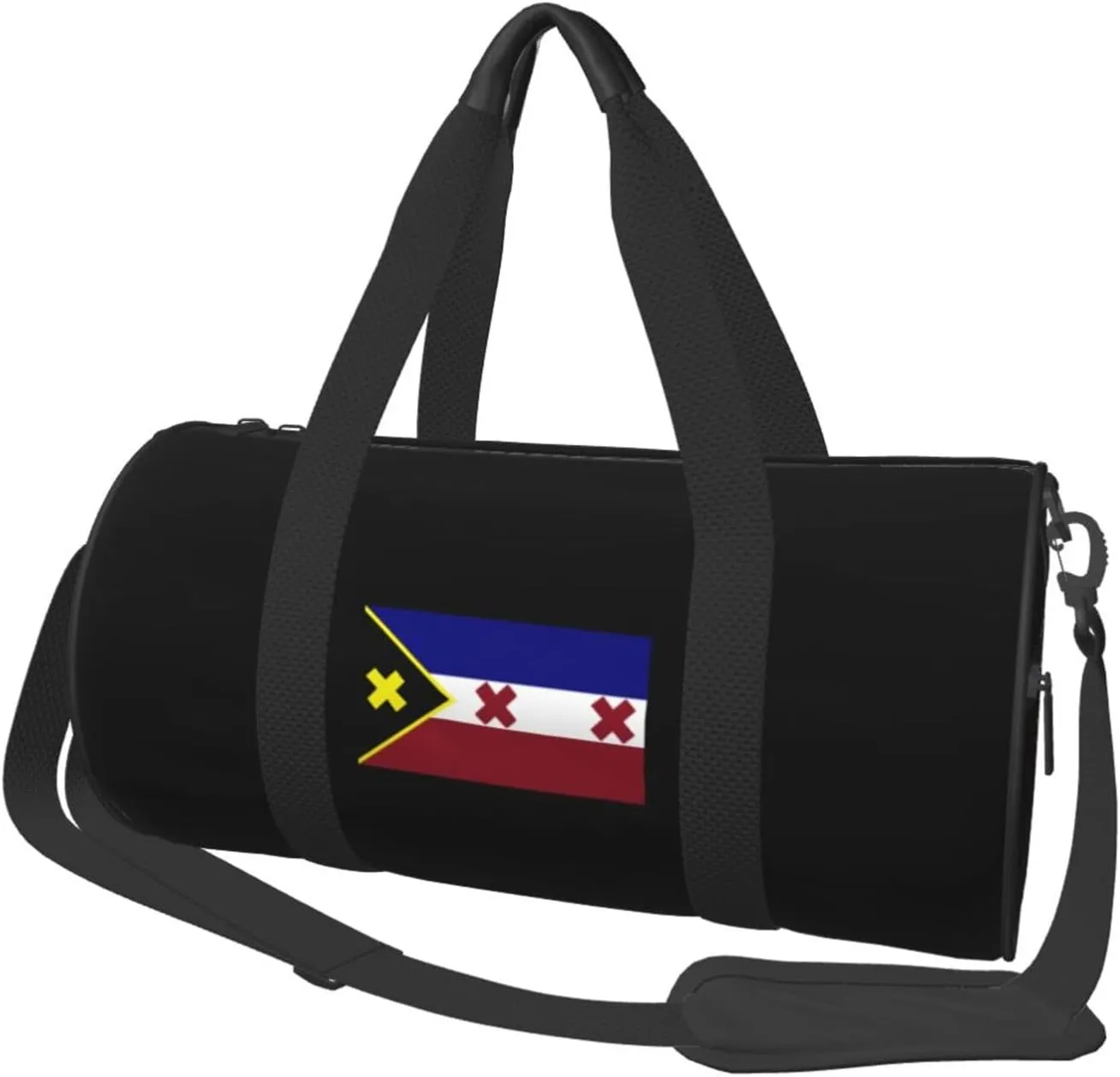 Lmanburg Flag 2021 Dream Convertible Garment Bag with Shoulder Strap, Carry on Garment Duffel Bag for Men Women - Rolling Foldable for Travel Luggage Bags (Black)