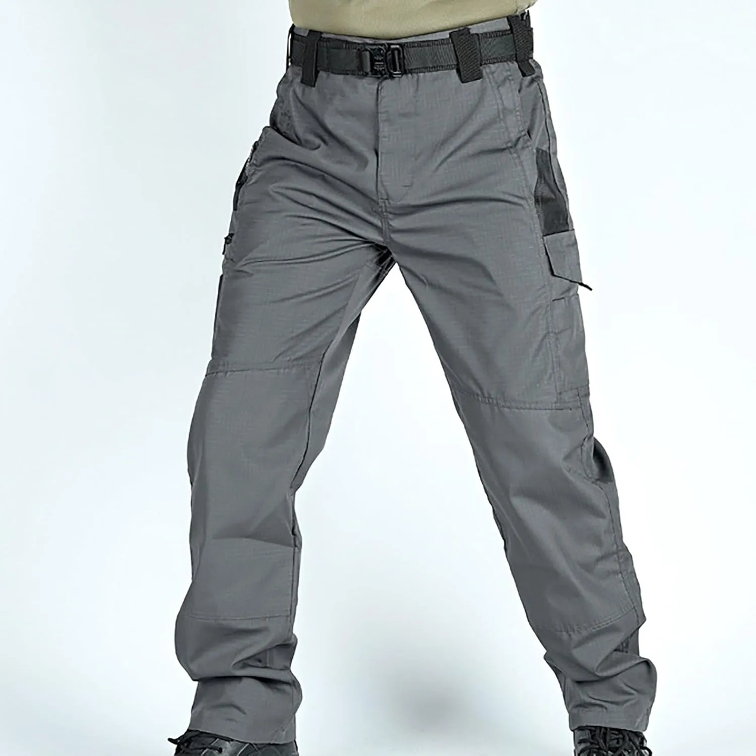 Lounge Cotton Cargo Pants for Men Baggy Tactical Combat Work Pants 2025 Spring Fashion Outdoor Trousers with Pockets