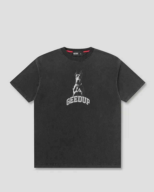 L.P.S Dobermann T-Shirt Washed Black