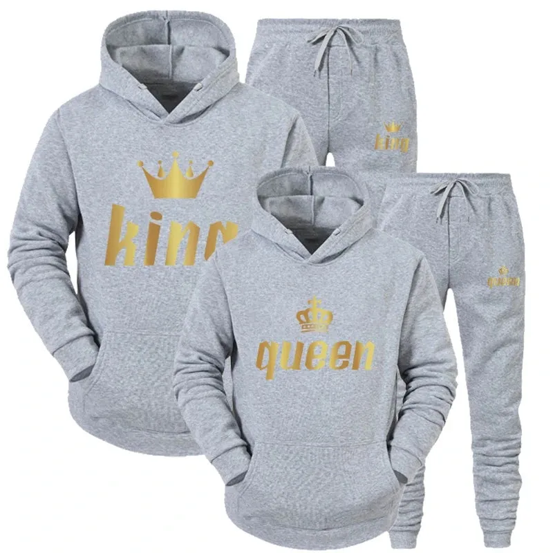 Matching couple jogging suits