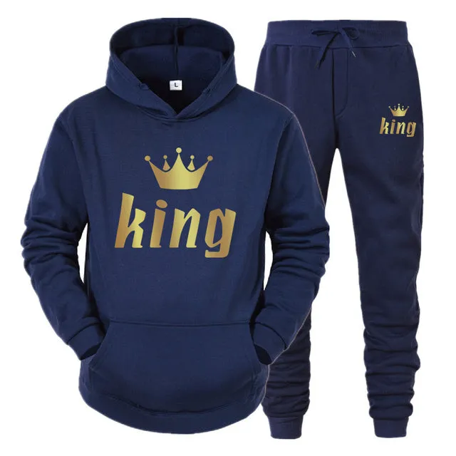 Matching couple jogging suits