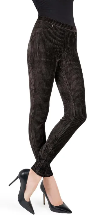 MeMoi Wide-Rib Stretch Corduroy Leggings