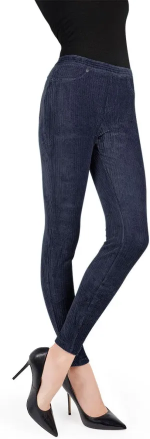 MeMoi Wide-Rib Stretch Corduroy Leggings