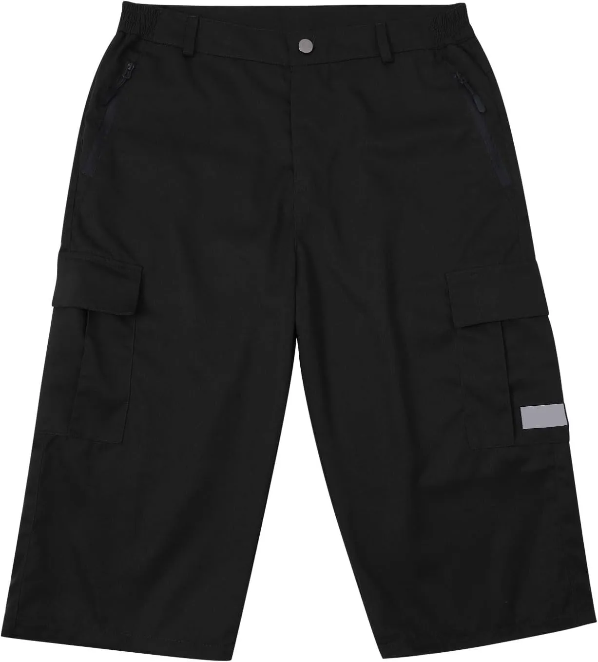 Mens Capri Cargo Pants Twill Multi Pockets Casual 3/4 Hiking Work Shorts for Men Athletic Fit Golf Tennis Tactical Pants