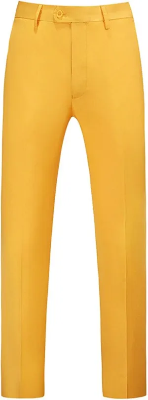 Men's Formal Dress Pants Traveler Stretch Slim Fit Flat-Front Chino Golf Trousers Business Casual Office Work Suit Pants