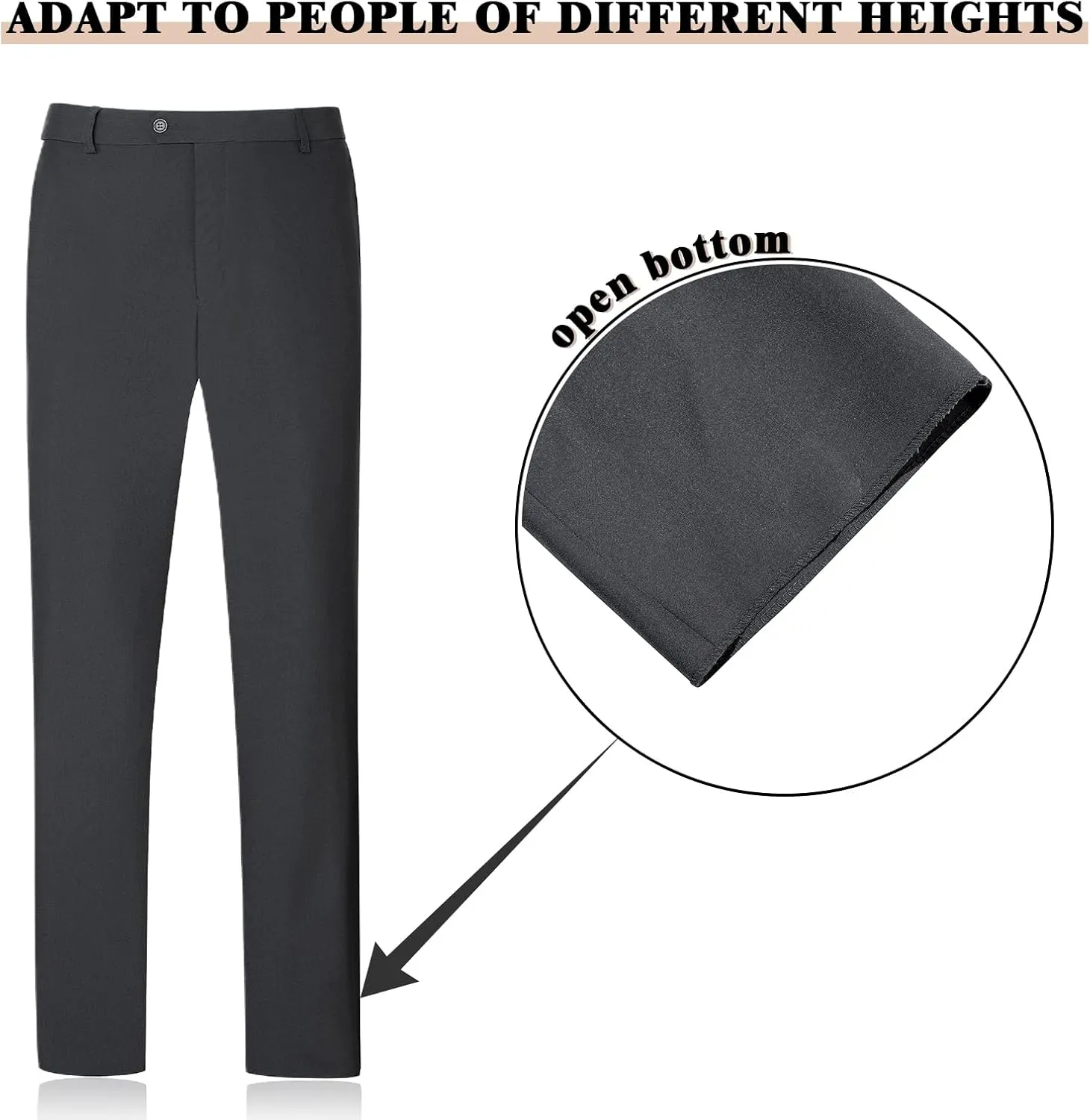 Men's Suit Slim Fit 2 Piece Suits for Men, Two Button Blazer Jacket Pants Set with Tie for Wedding Business Dinner