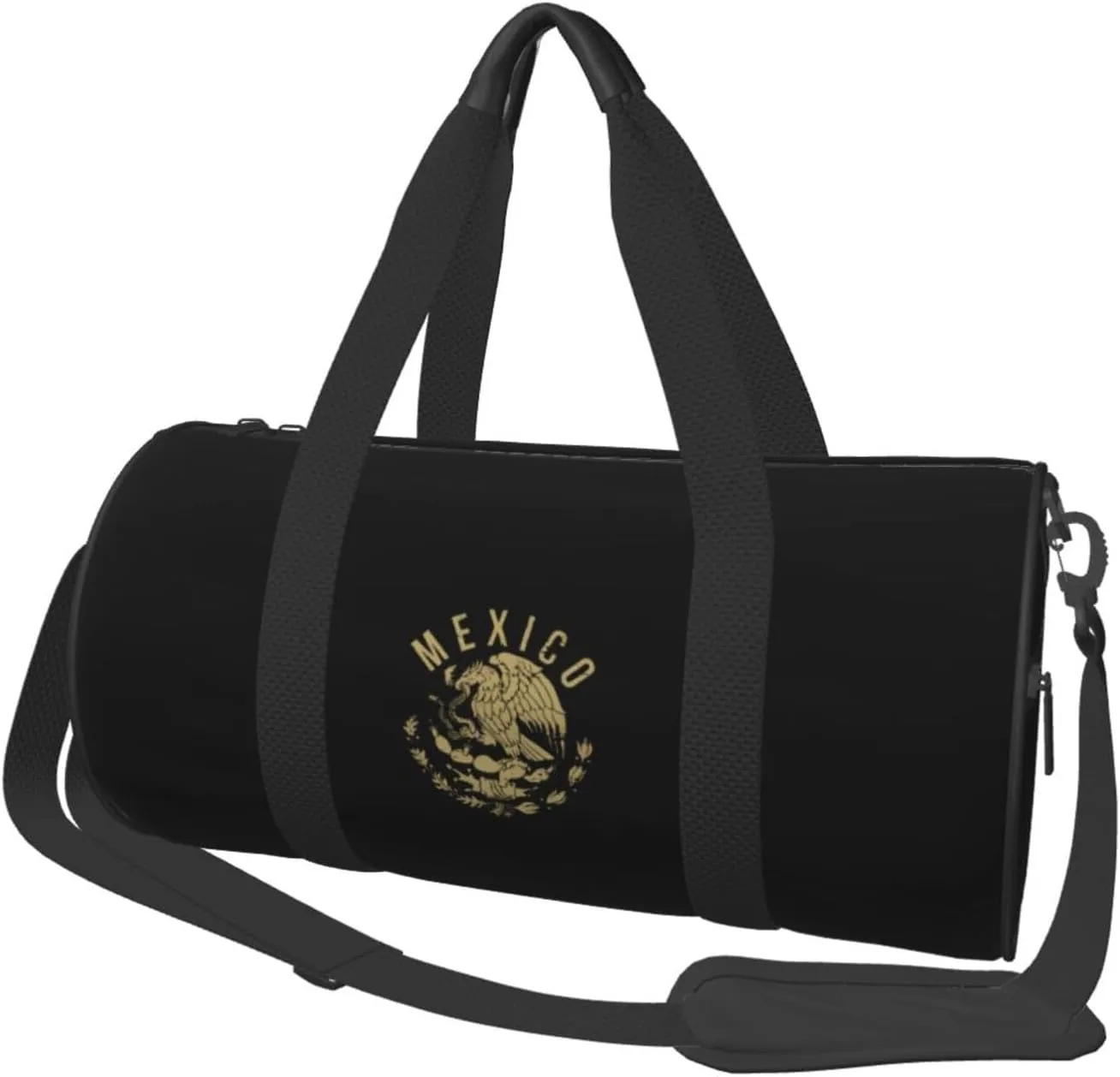 Mexico Eagle Convertible Garment Bag with Shoulder Strap, Carry on Garment Duffel Bag for Men Women - Rolling Foldable for Travel Luggage Bags (Black)