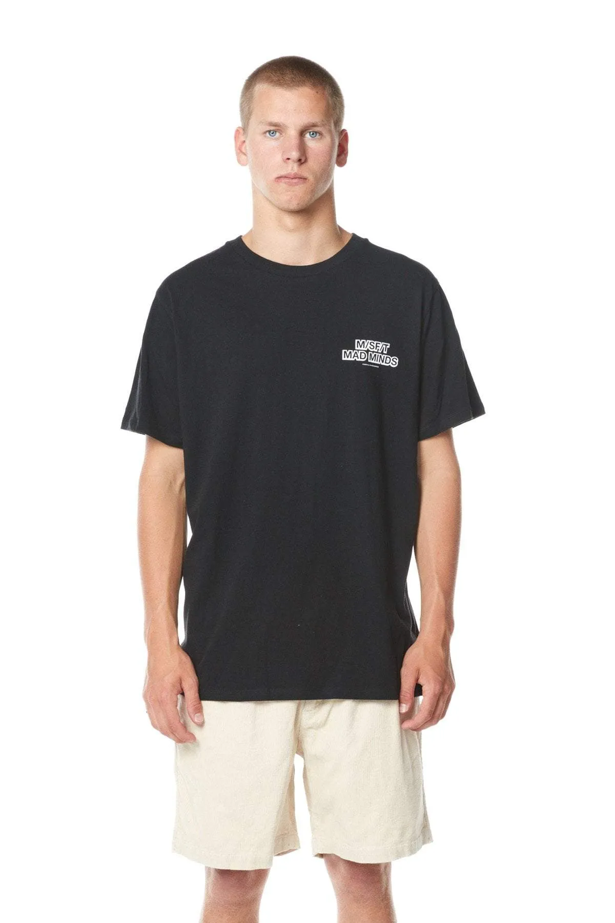 MISFIT LIVING TIME TEE - WASHED BLACK