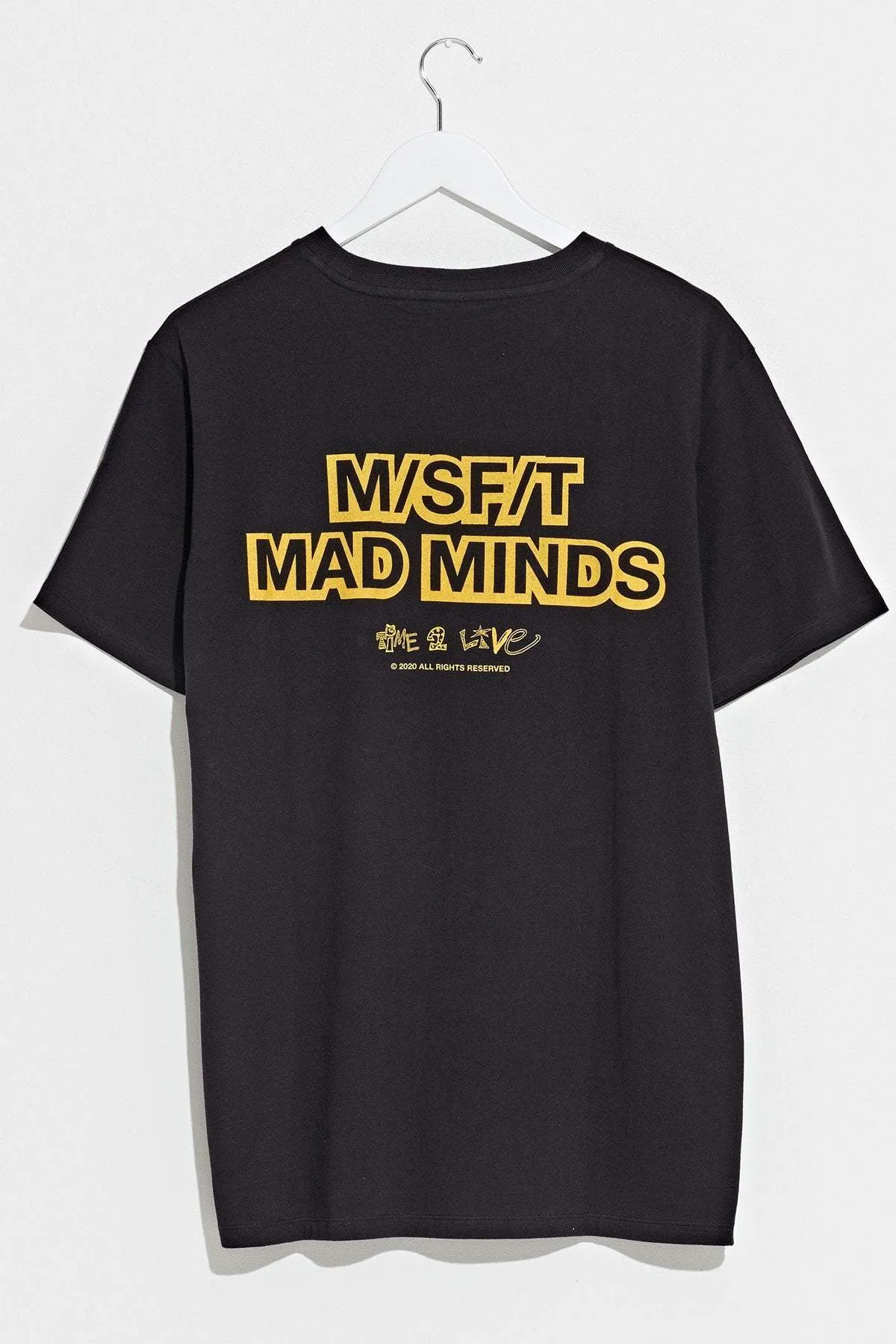 MISFIT LIVING TIME TEE - WASHED BLACK