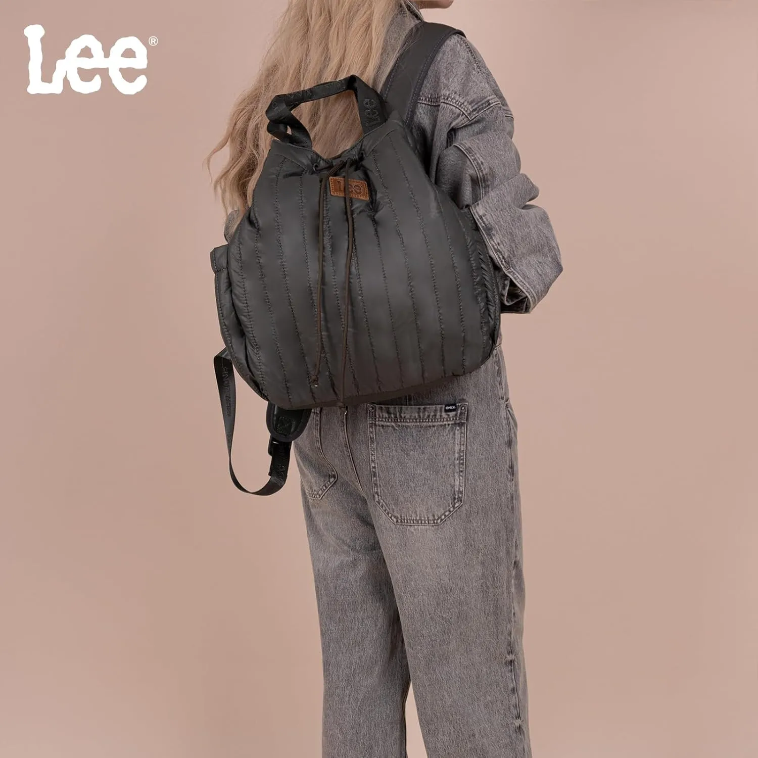 Montana West x Lee Puffer Backpack Purse for Women Quilted Travel Fashion Backpack Daypack Ladies Casual Drawstring Bag Dark Green