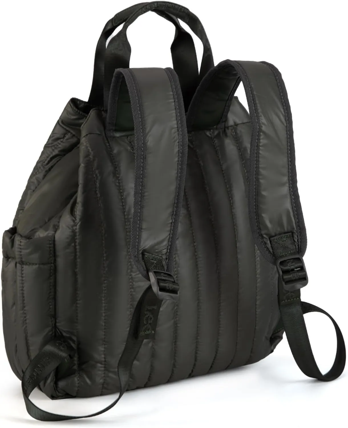 Montana West x Lee Puffer Backpack Purse for Women Quilted Travel Fashion Backpack Daypack Ladies Casual Drawstring Bag Dark Green