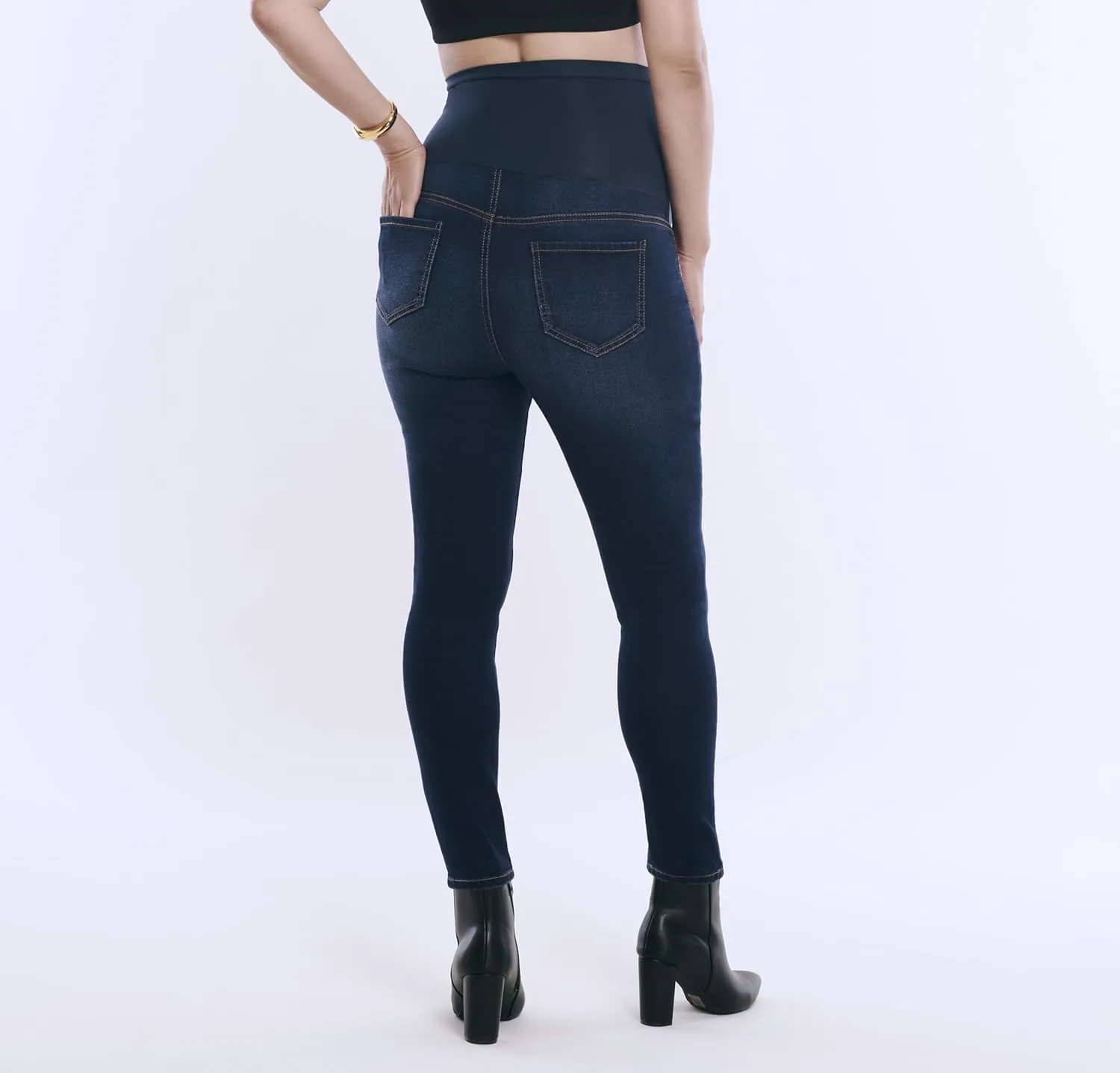 Motherhood Maternity Women's Secret Fit Over The Belly Skinny Ankle Pregnancy Jeans