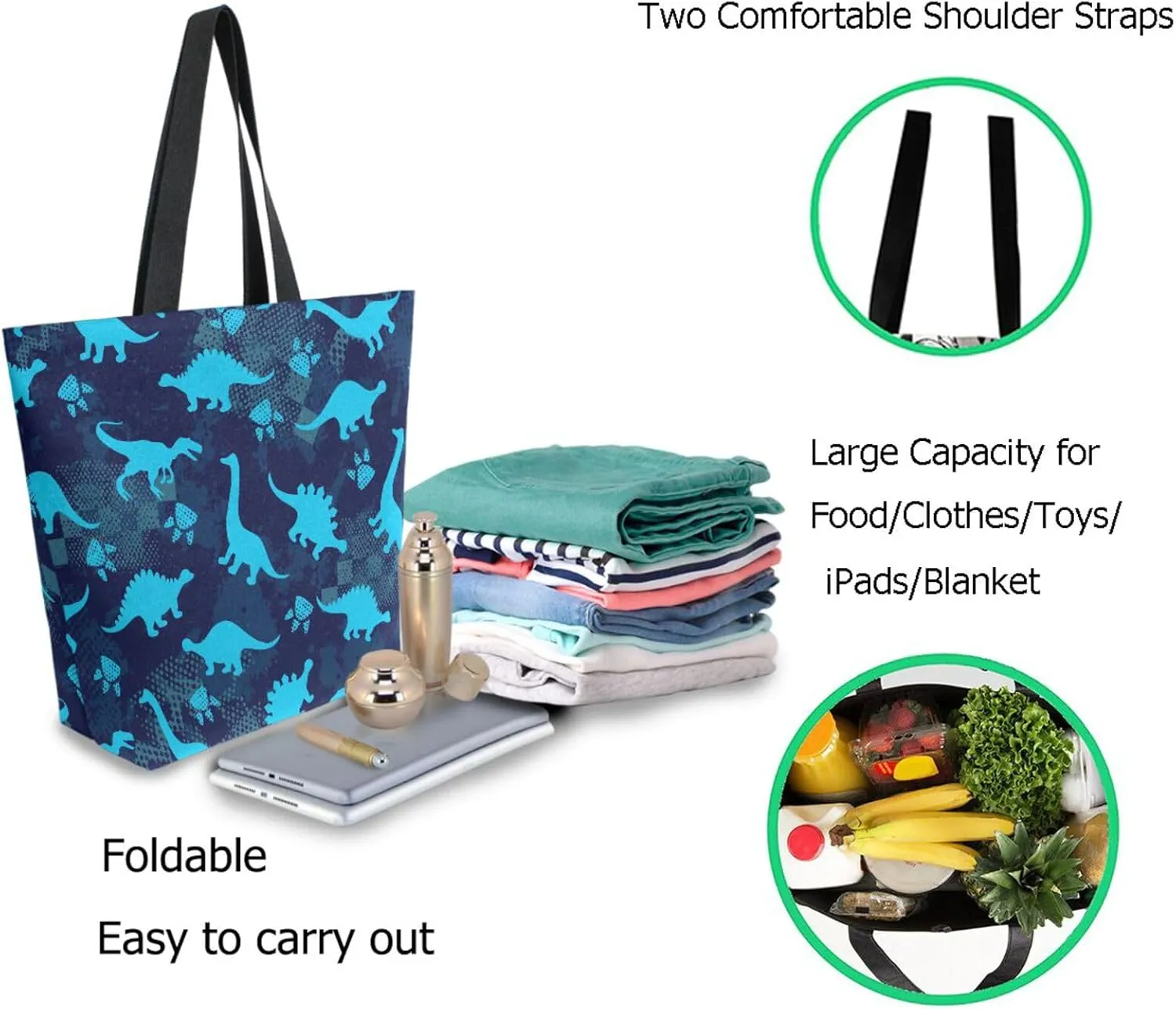 Naanle Cute Pattern Print Big Hand Bag Extra Large Shoulder Tote Bag for Beach Travel Weekender Gym Grocery Shopping