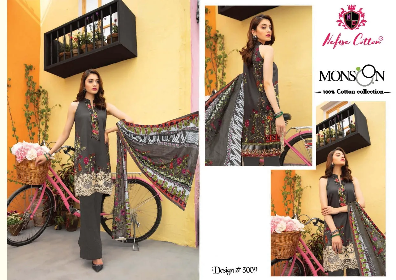 Nafisa Cotton Presents Monsoon Vol 3 Karachi Cotton Suits