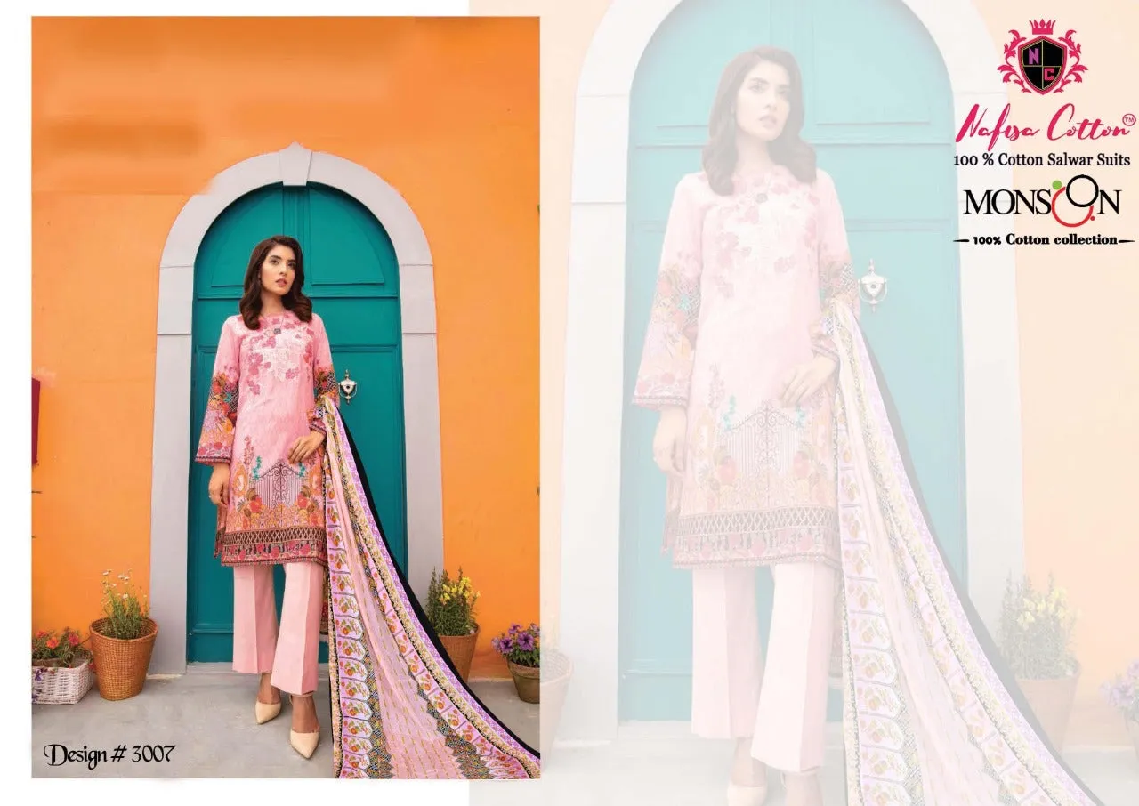 Nafisa Cotton Presents Monsoon Vol 3 Karachi Cotton Suits