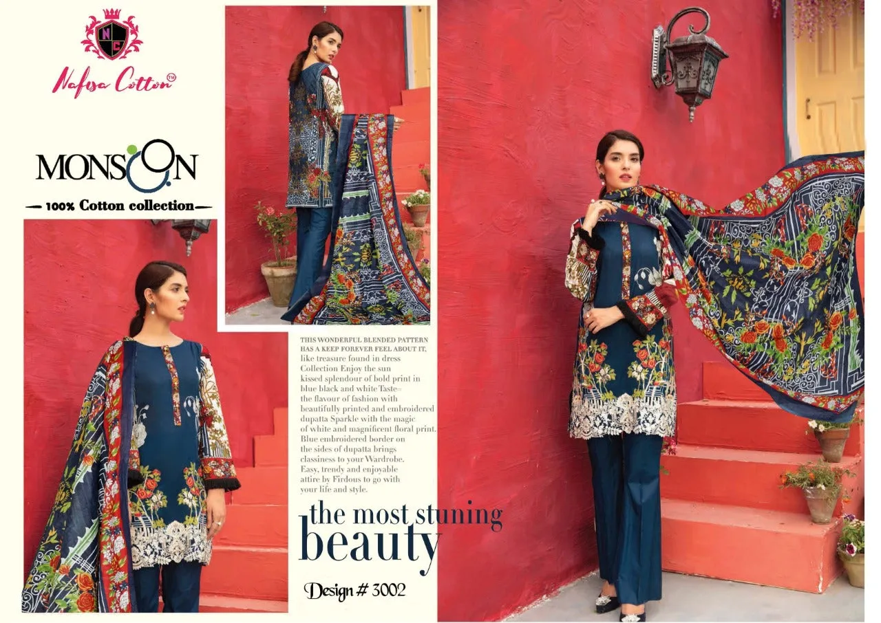 Nafisa Cotton Presents Monsoon Vol 3 Karachi Cotton Suits