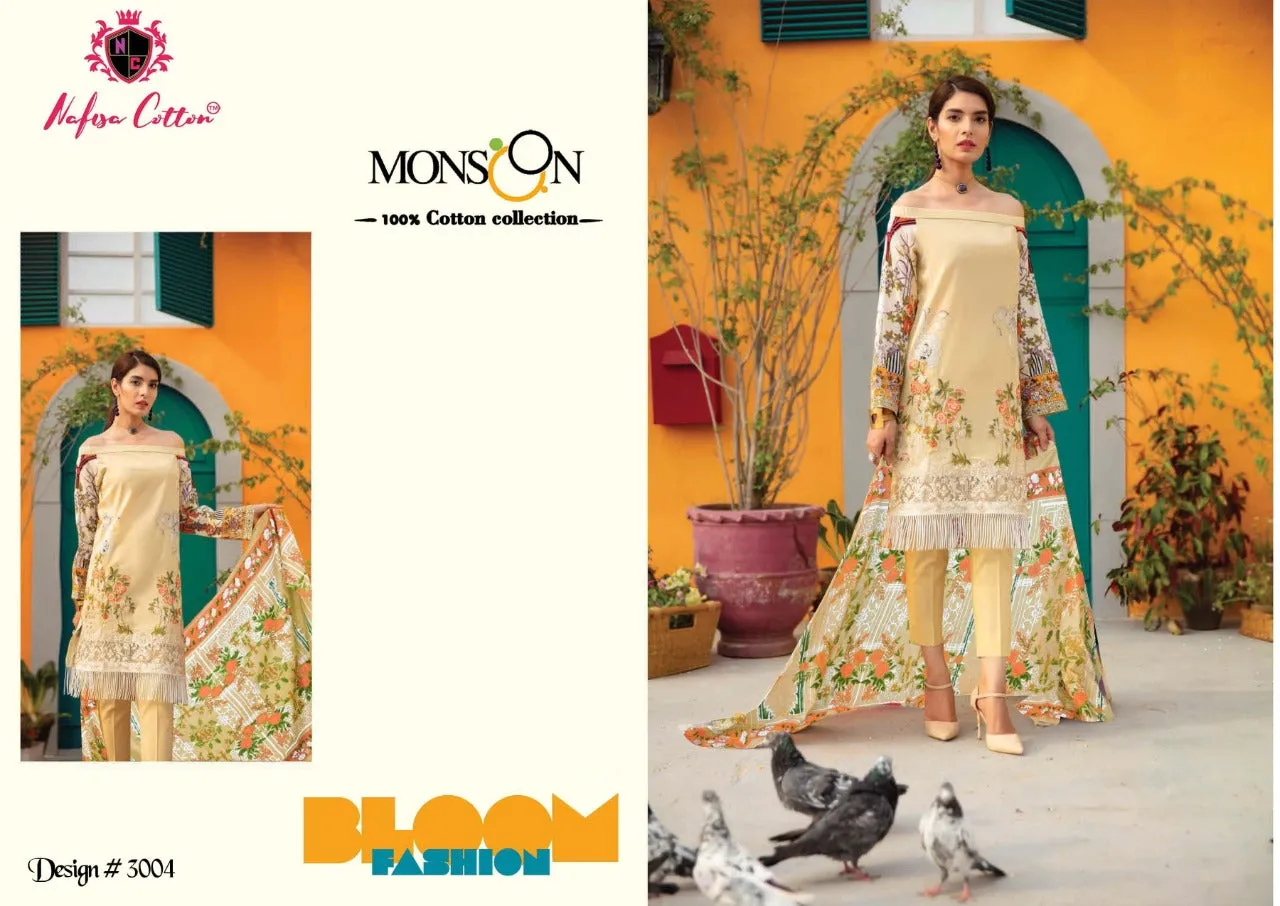 Nafisa Cotton Presents Monsoon Vol 3 Karachi Cotton Suits