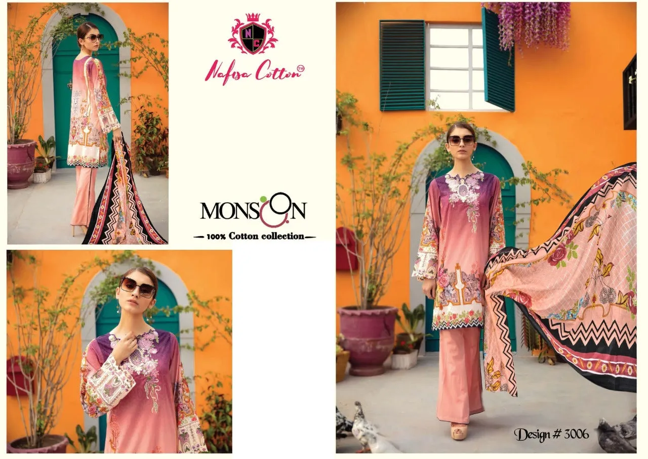 Nafisa Cotton Presents Monsoon Vol 3 Karachi Cotton Suits