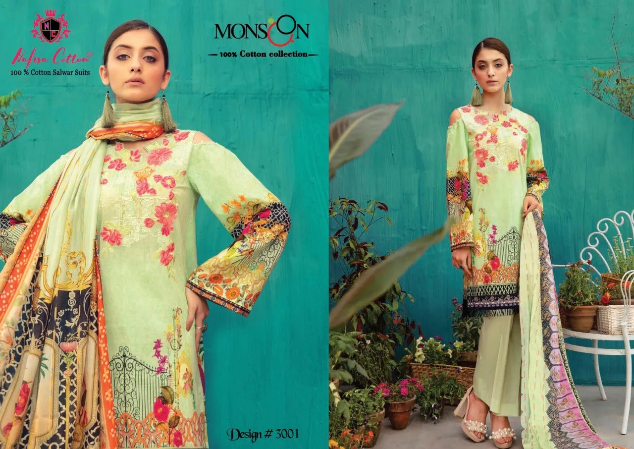 Nafisa Cotton Presents Monsoon Vol 3 Karachi Cotton Suits