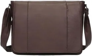 Nordic Men's Genuine Leather Messenger Bag Cowhide Messenger Bag Shoulder Bag for Office Commute