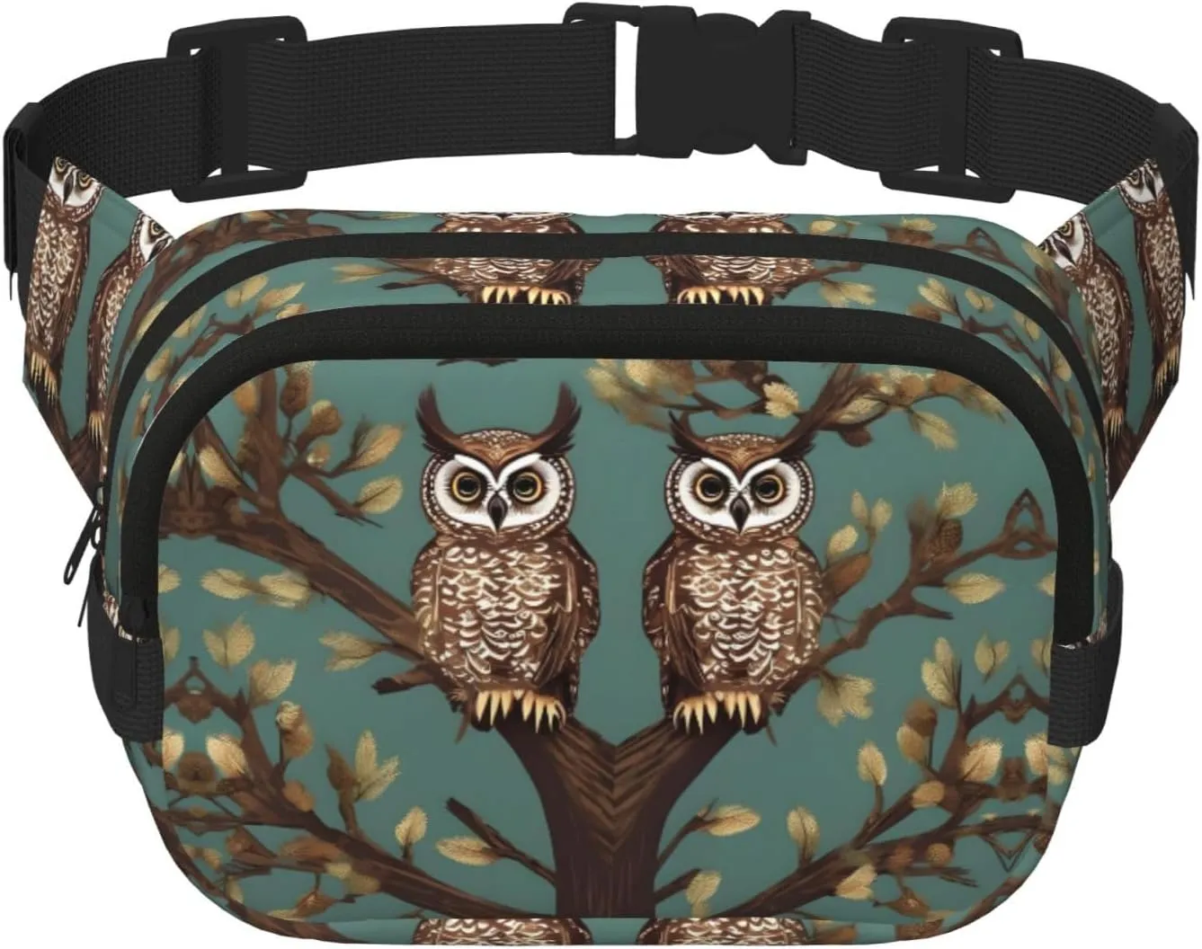 Owl Tree Branches print Womens Fanny Pack Everyday Hip Pouch Waist Bag for Travel Outdoor Running Hunting for Adult