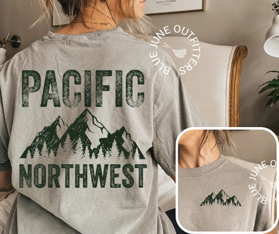 Pacific Northwest Mountains | Comfort Colors Tee