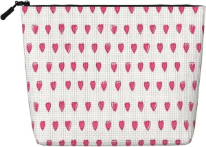 Pink Rabbit Hearts Makeup Bag Travel Cosmetic Bags For Women Portable Pouch For Purse Zipper Toiletry Accessories Storage Bag