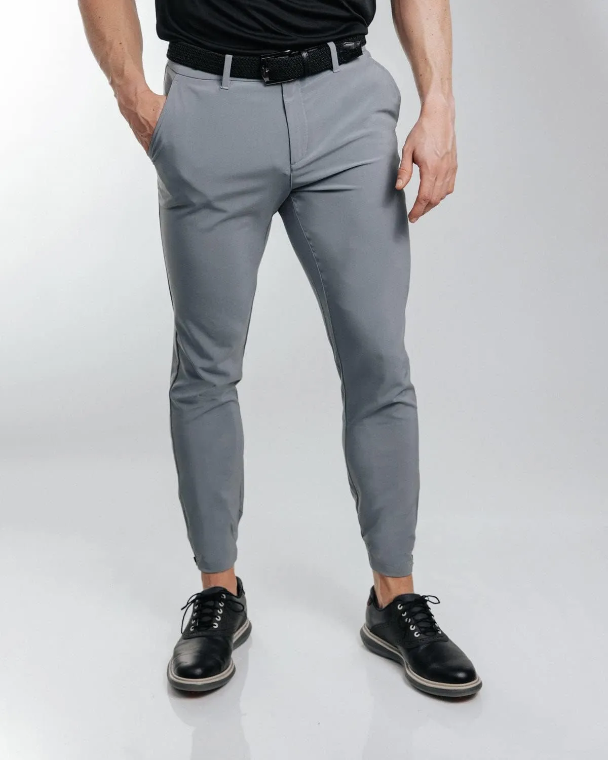 Primo Golf Jogger, Lightweight Four-Way Stretch Golf Pant, 4 Pockets, Inner Gel Waistband, Elastic Zipper Ankles