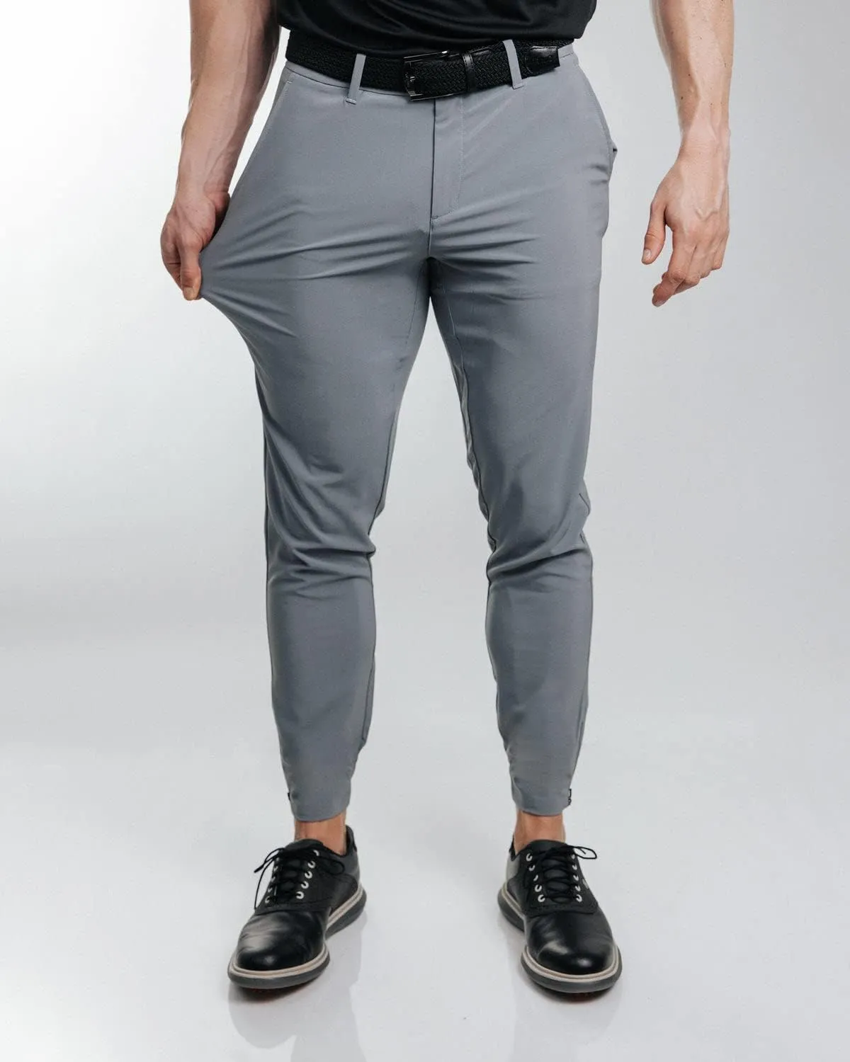 Primo Golf Jogger, Lightweight Four-Way Stretch Golf Pant, 4 Pockets, Inner Gel Waistband, Elastic Zipper Ankles