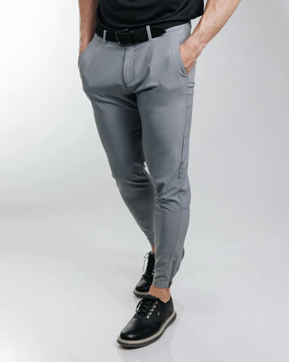 Primo Golf Jogger, Lightweight Four-Way Stretch Golf Pant, 4 Pockets, Inner Gel Waistband, Elastic Zipper Ankles