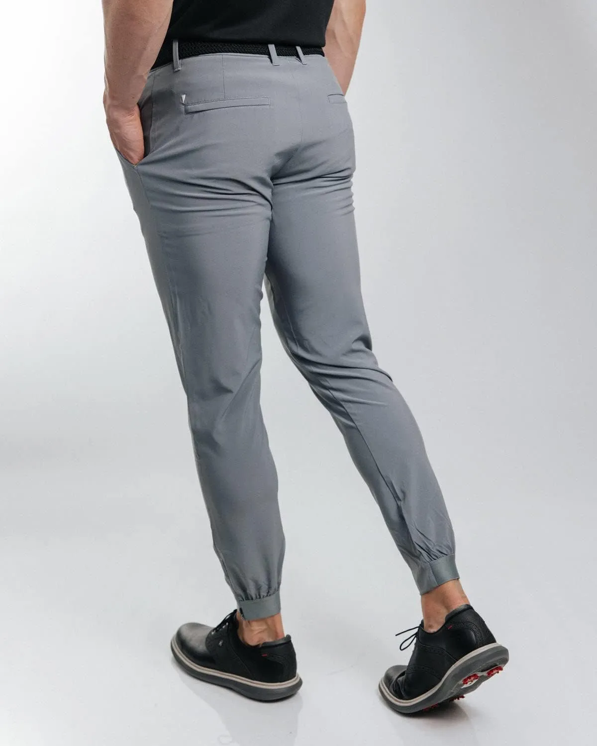 Primo Golf Jogger, Lightweight Four-Way Stretch Golf Pant, 4 Pockets, Inner Gel Waistband, Elastic Zipper Ankles