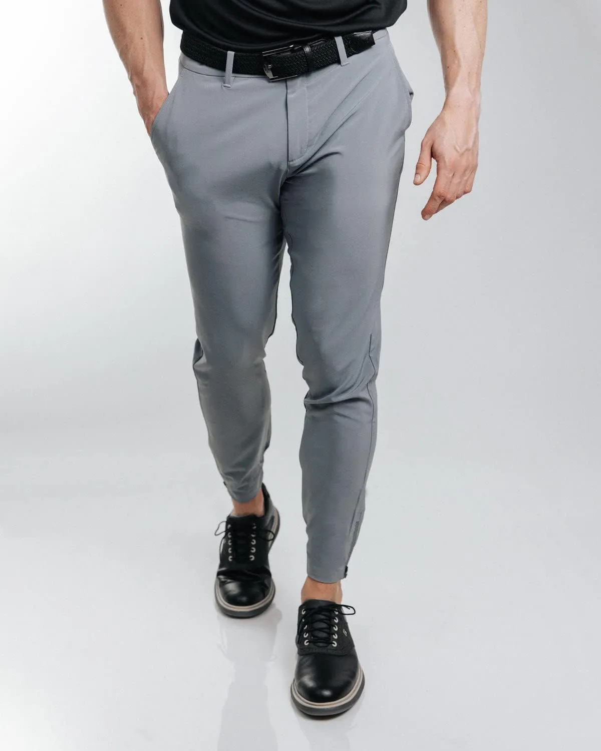 Primo Golf Jogger, Lightweight Four-Way Stretch Golf Pant, 4 Pockets, Inner Gel Waistband, Elastic Zipper Ankles