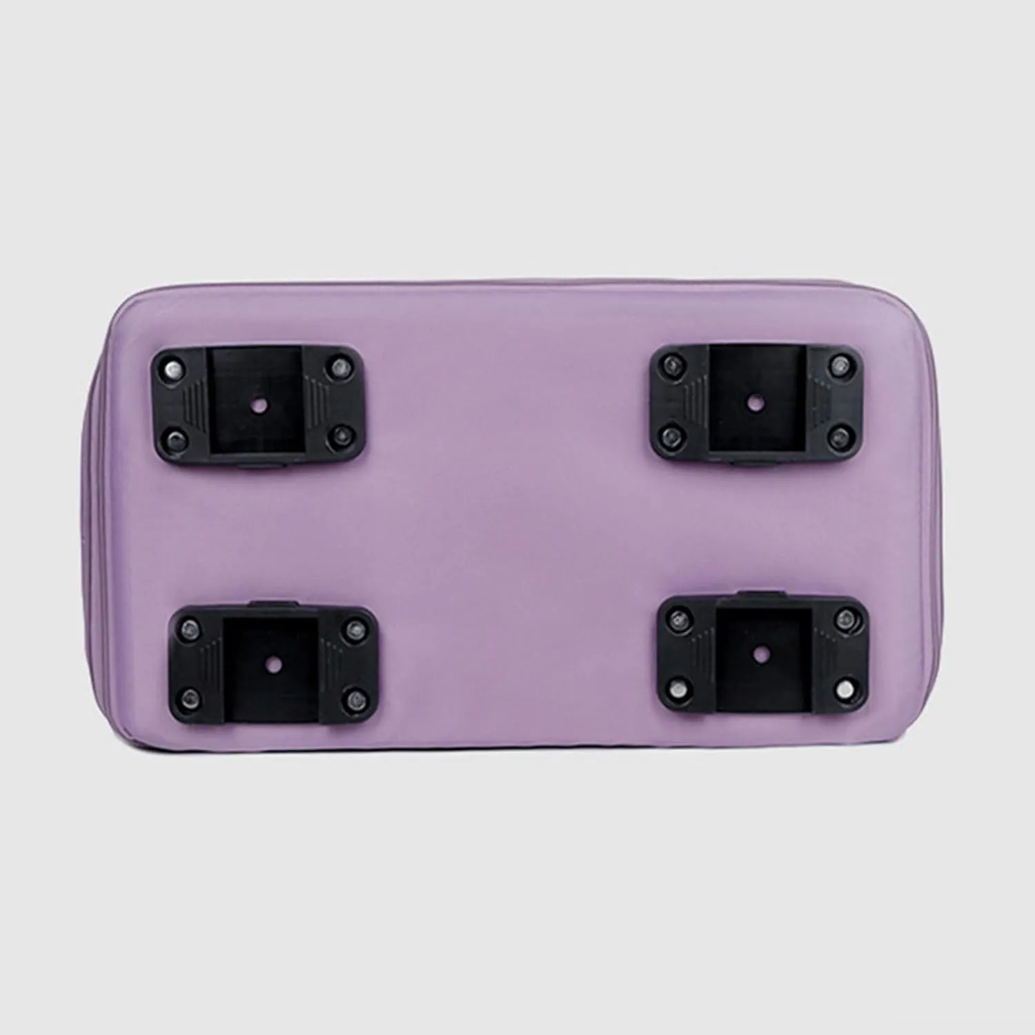 Purple Folding Shopping Cart Bag Trolley Luggage with Detachable Wheel, Expandable, Fabric, Indoor Use