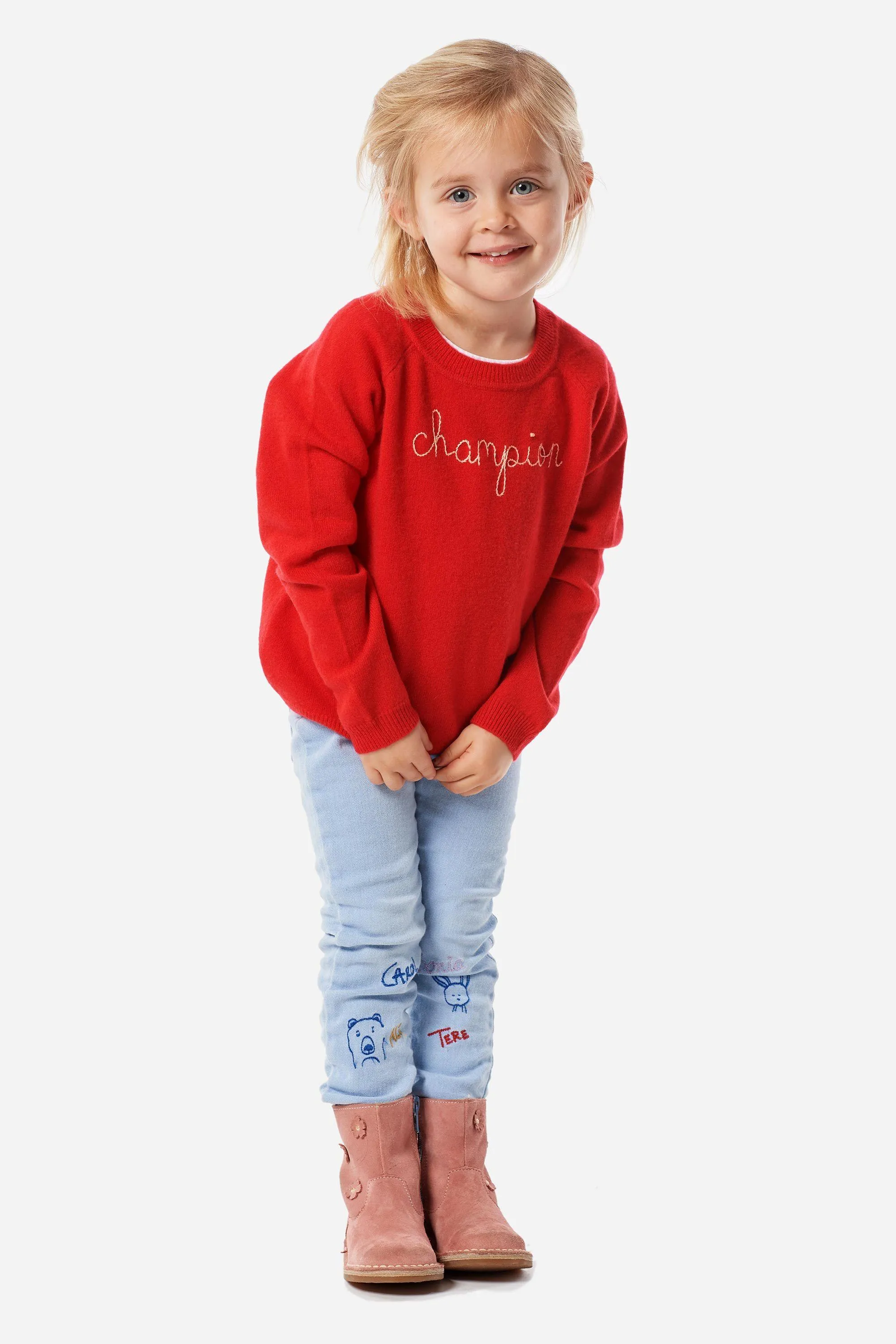 "Champion" Sweater - Red