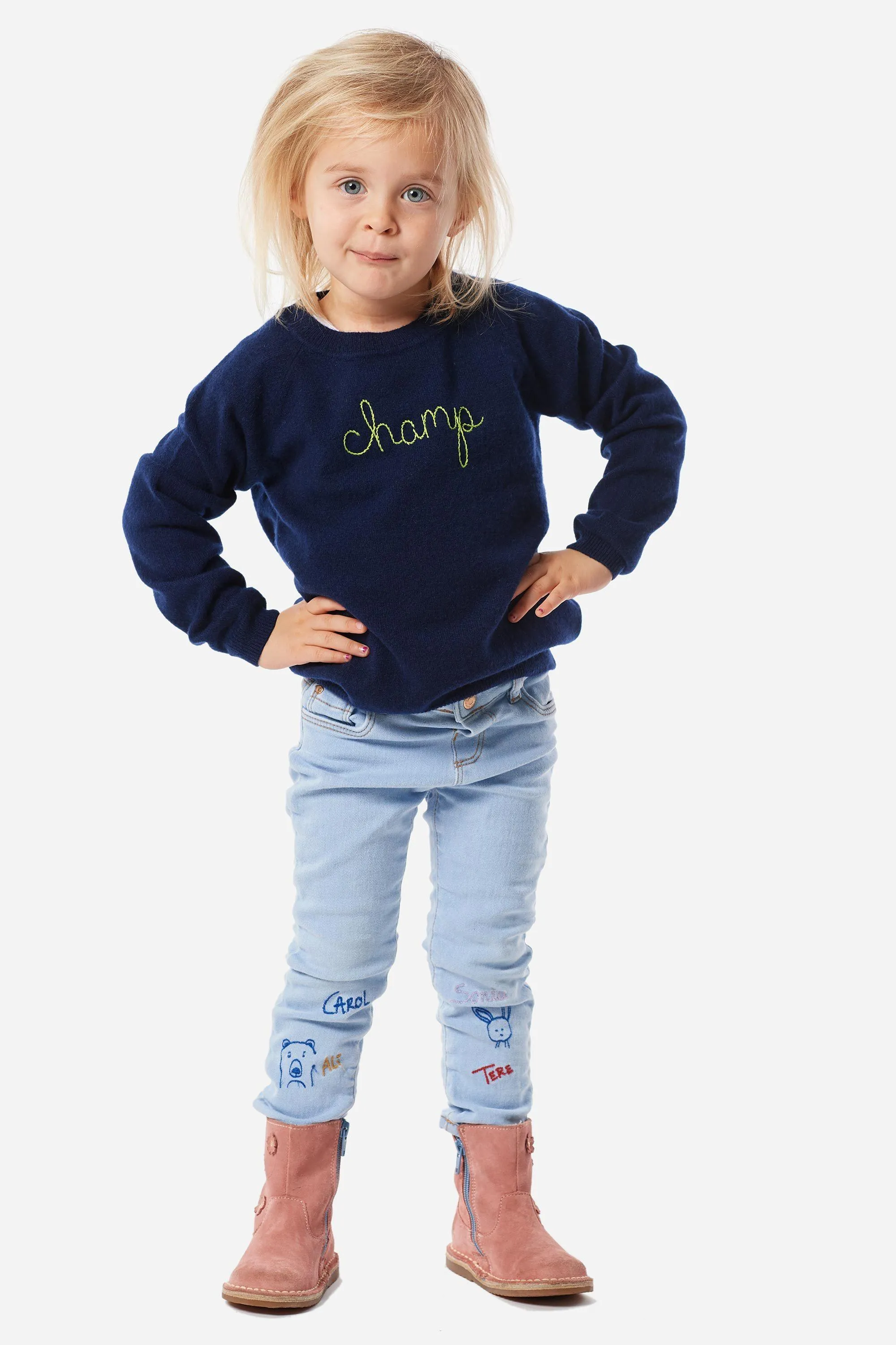 "Champ" Sweater - Navy